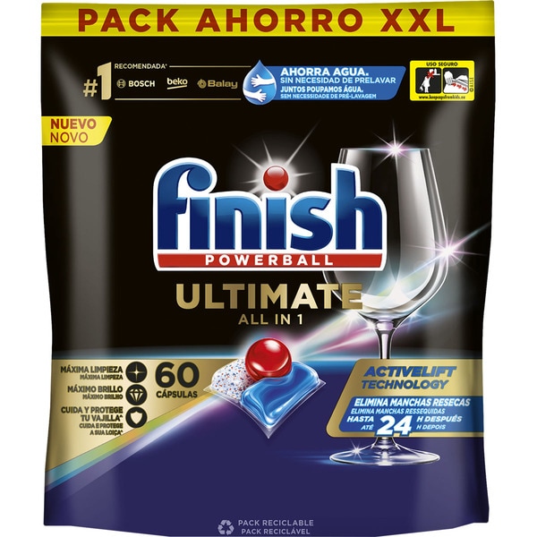Finish - Quantum - 82ct - Dishwasher Detergent - Powerball - Ultimate Clean  & Shine - Dishwashing Tablets - Dish Tabs (Packaging May Vary) 
