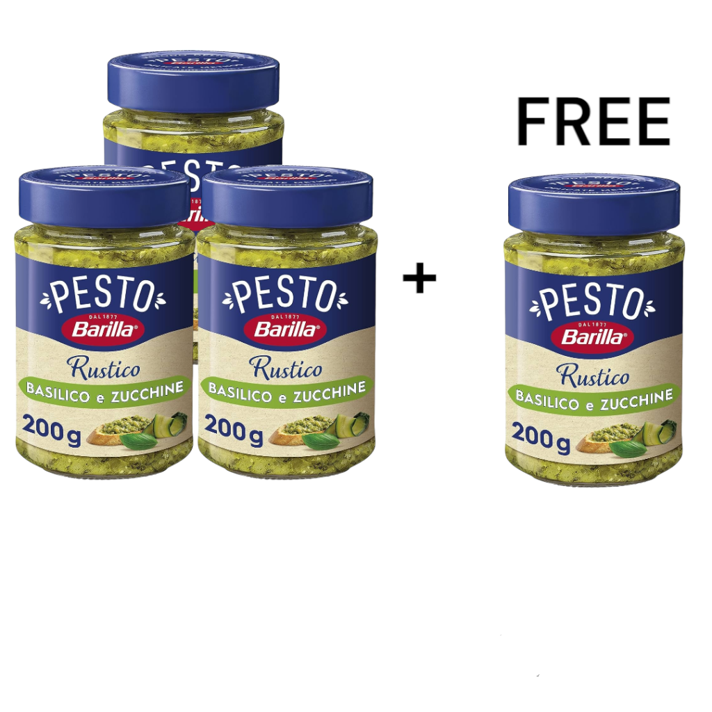 Buy 3 Get 1 FREE Barilla Pesto Rustico Pasta Sauce with Basil and