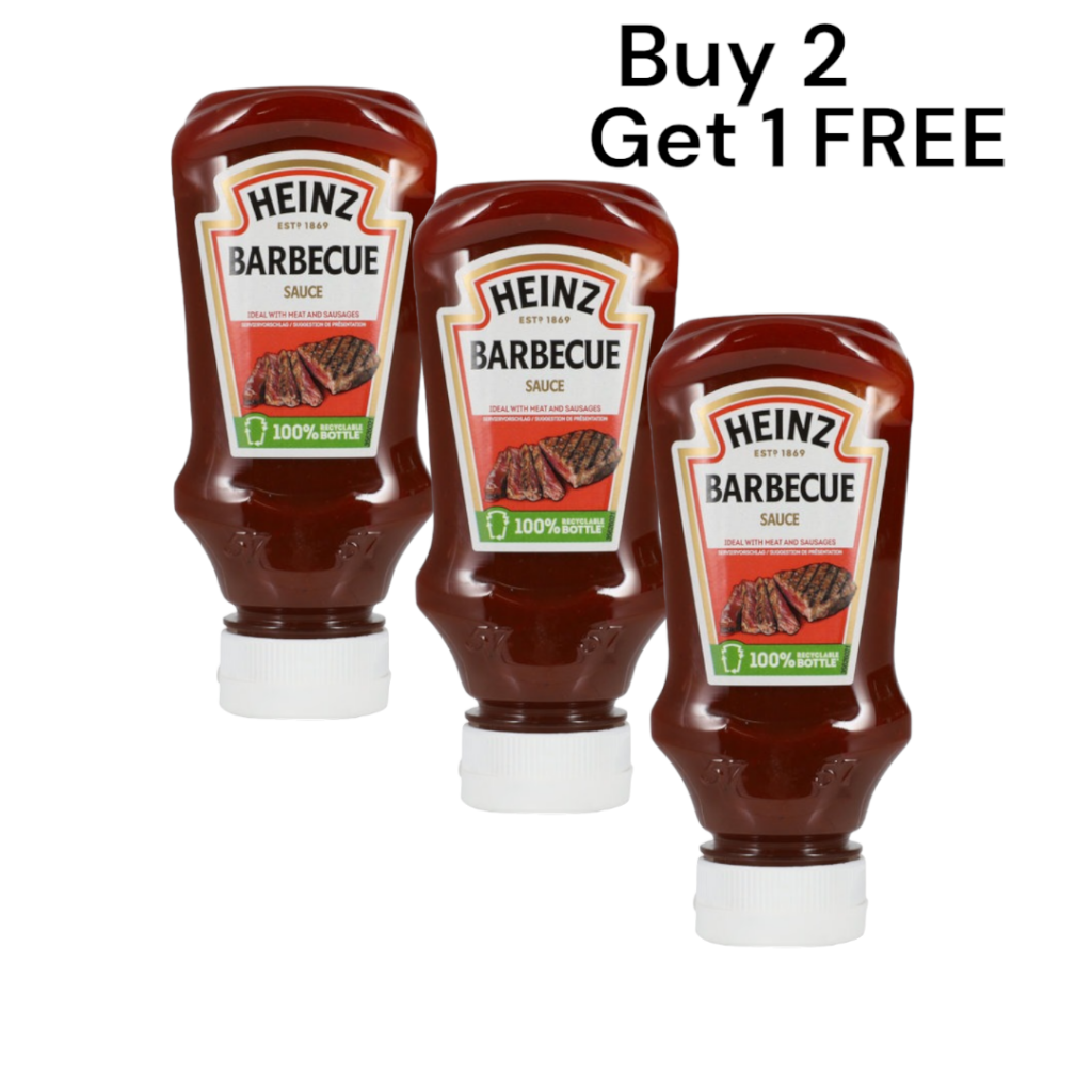 Buy 2 Get 1 FREE Heinz Barbecue Sauce 250g FETA Mediterranean