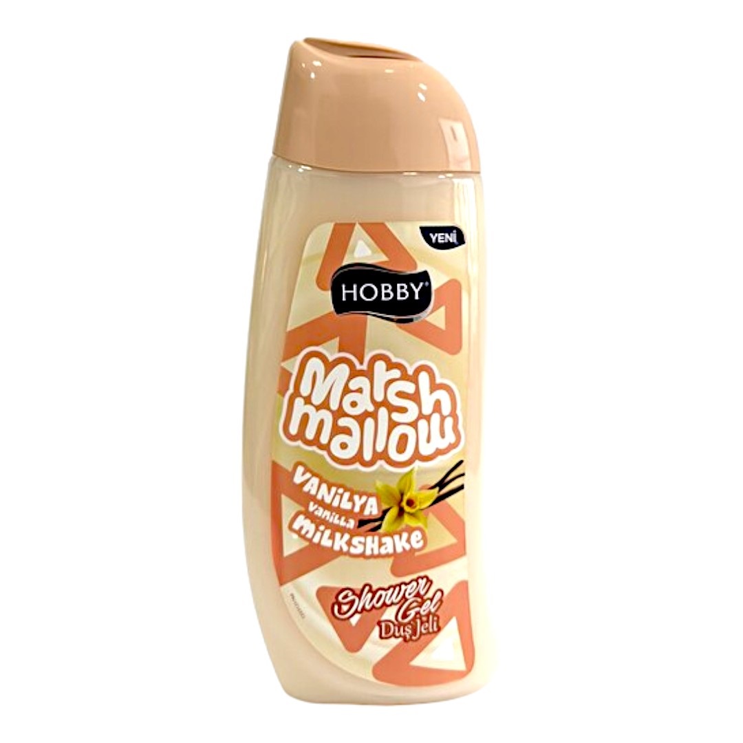 Hobby Marshmallow Shower Gel Vanilla Milkshake 500ml [ExpiryOctober 2024] FETA Mediterranean