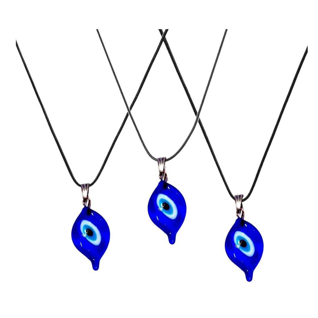 1pc Silver-color Turkish Blue Evil Eye Necklace