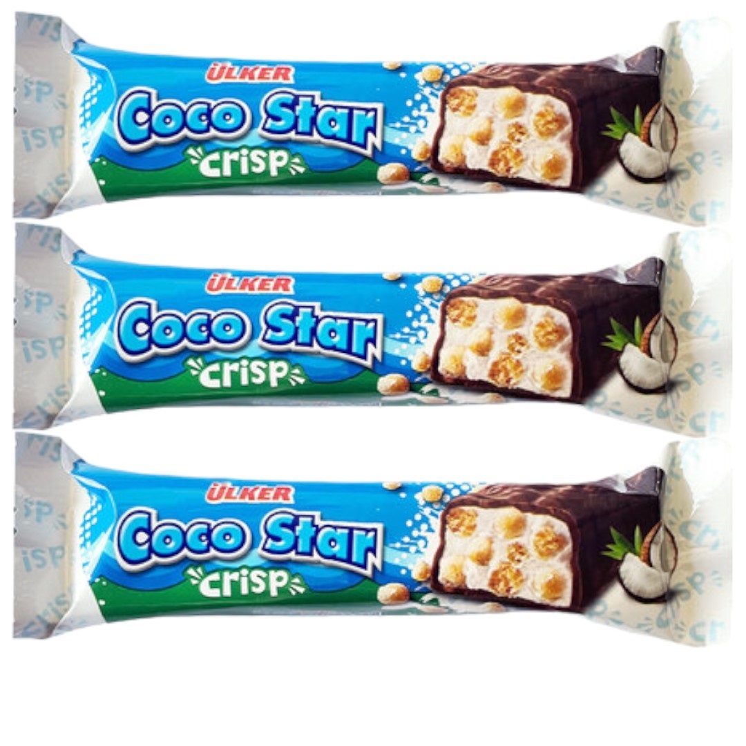 (Pack Of 3) Ulker Coco Star Coconut Crisp 20g – FETA Mediterranean