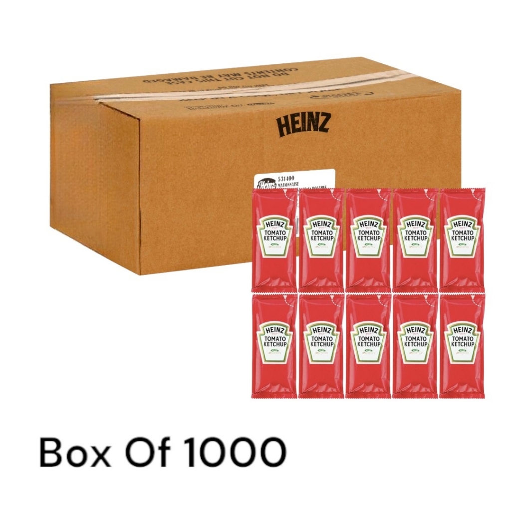 [Box Of 1000] Heinz Tomato Ketchup 9g Sachets [Expiry Aug/28/2024